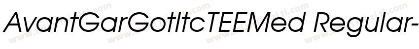 AvantGarGotItcTEEMed Regular字体转换
